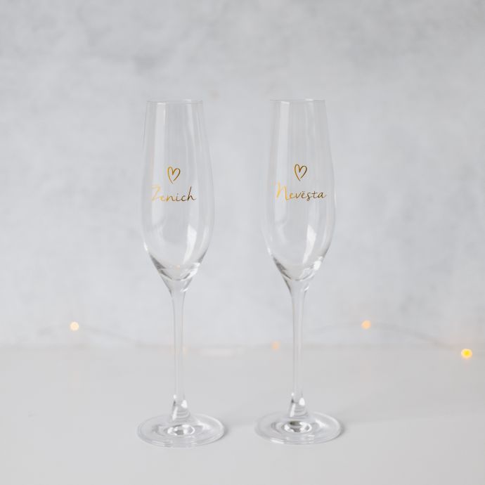 Sklenice na sekt Ženich