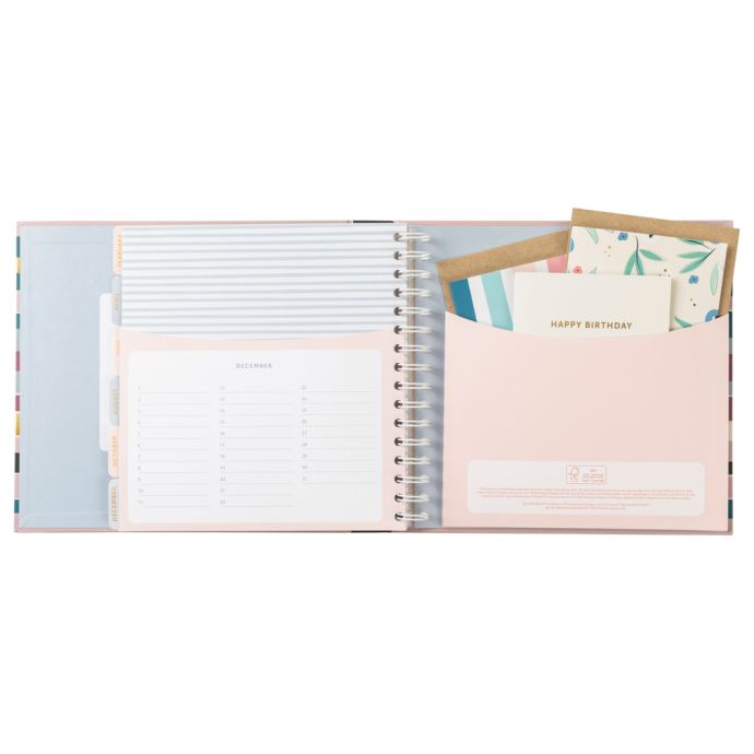 Plánovač narozenin a výročí Card Book Stripes