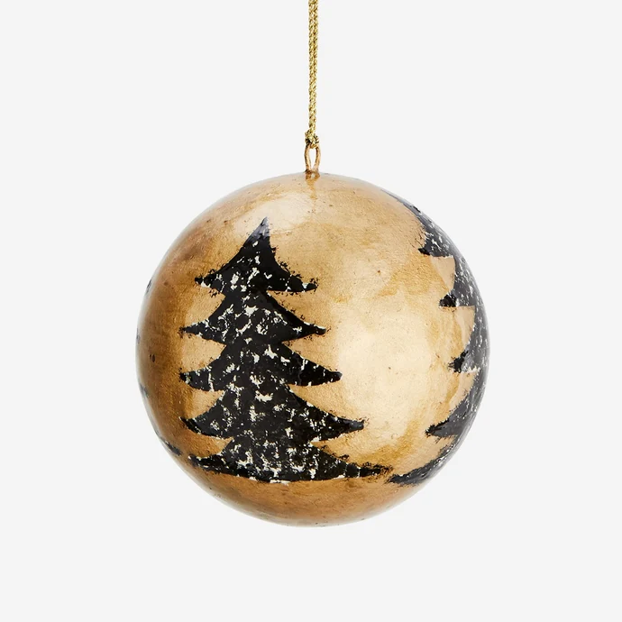 Vánoční baňka Trees Gold - 7 cm