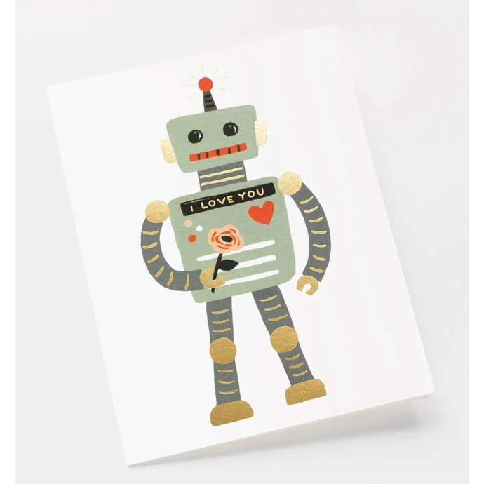 Přání s obálkou Love Robot