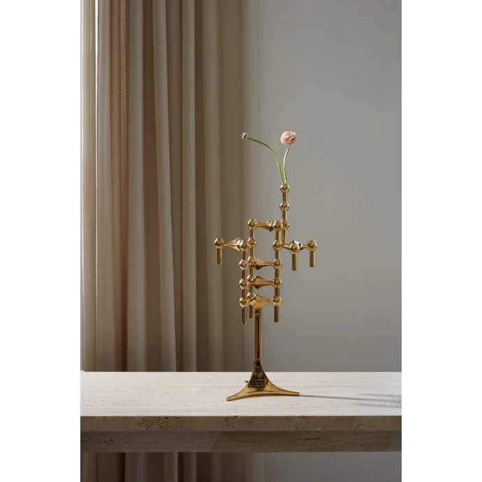 Designový svícen STOFF Nagel Stand Solid Brass