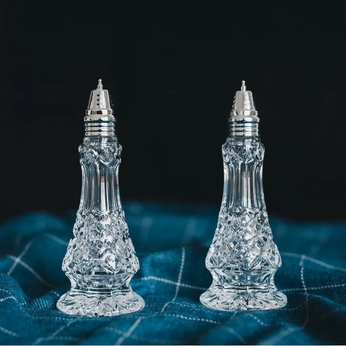 Křišťálový set solničky a pepřenky Crystal BOHEMIA