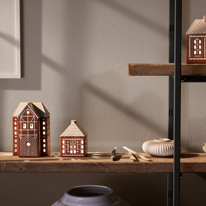 Porcelánový svícen Gingerbread Lighthouse Large