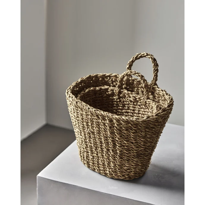 Úložný košík Oval Natural Seagrass