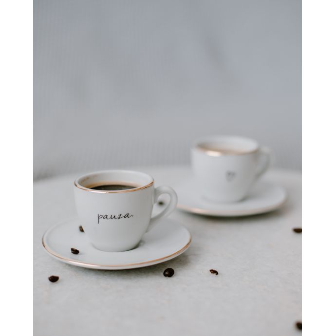 Šálek na espresso s podšálkem Pauza