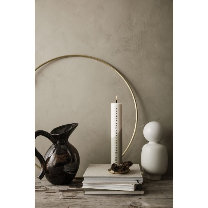 Adventní svíčka s čísly Sage 30cm
