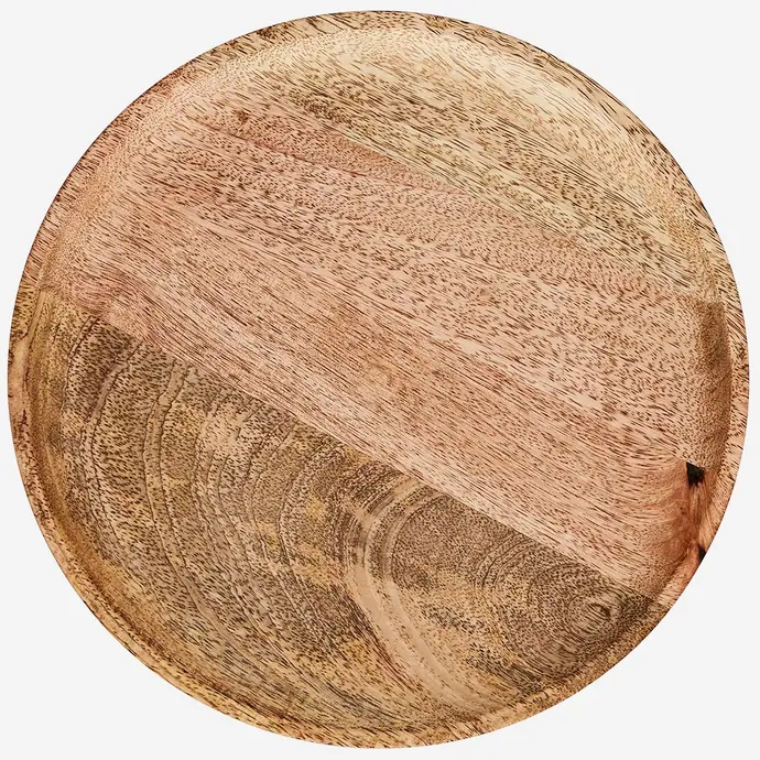 Dřevěný tác Natural Mango Wood Ø 35 cm