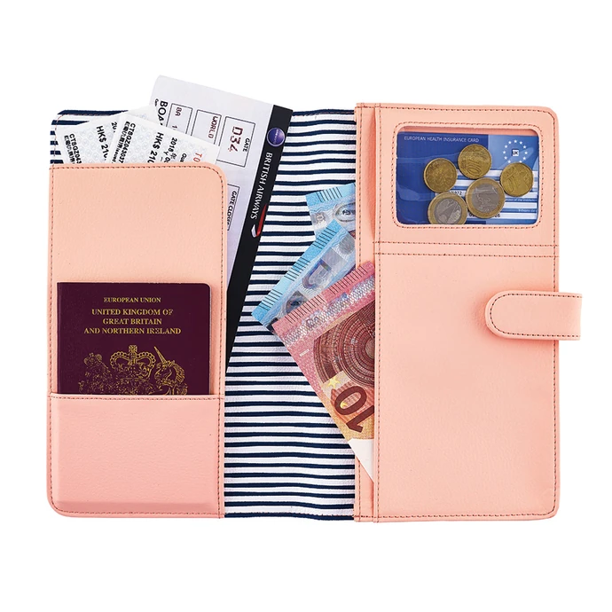 Peněženka na cestovní doklady Pink Fashion