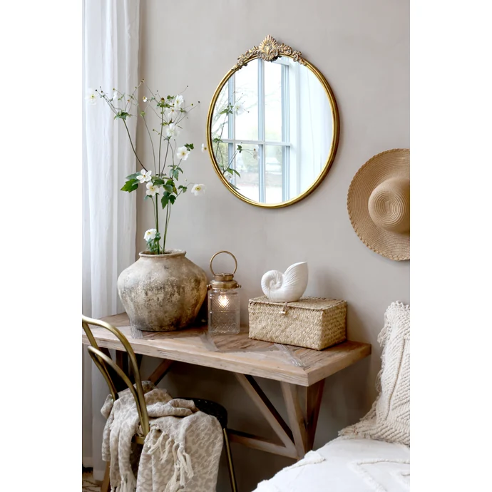 Nástěnné zrcadlo Round Décor Edge Ø 60 cm