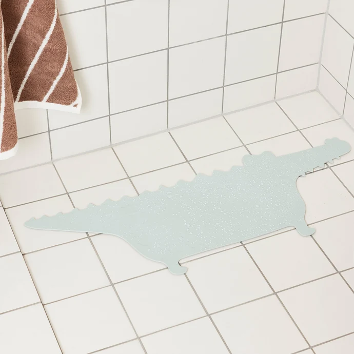 Protiskluzová podložka do vany Crocodile Gustav Pale Mint