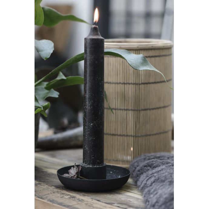 Vysoká svíčka Rustic Black 25 cm