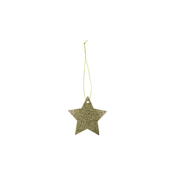 Vánoční jmenovky na dárky Star Glitter - set 12 ks