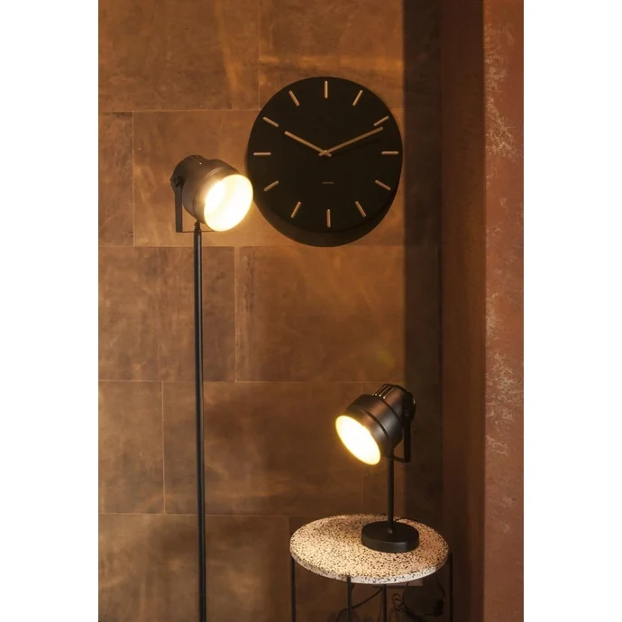Nástěnné hodiny Charm Black Gold 45 cm