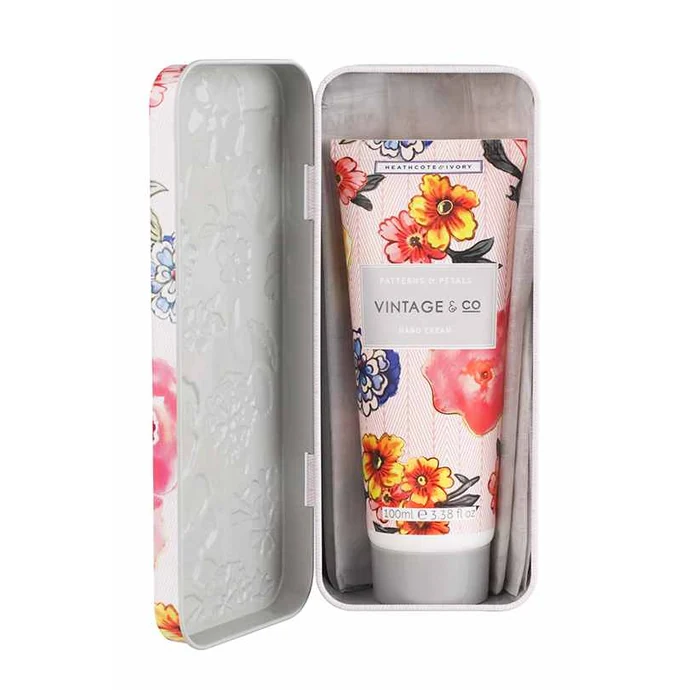 Krém na ruce v kovové krabičce Patterns & Petals 100 ml