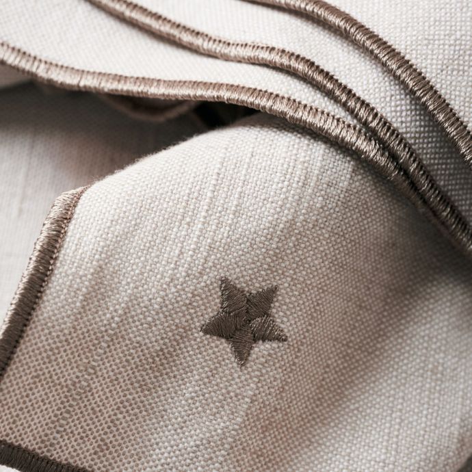 Bavlněný ubrus Twinkle Taupe 240x140 cm