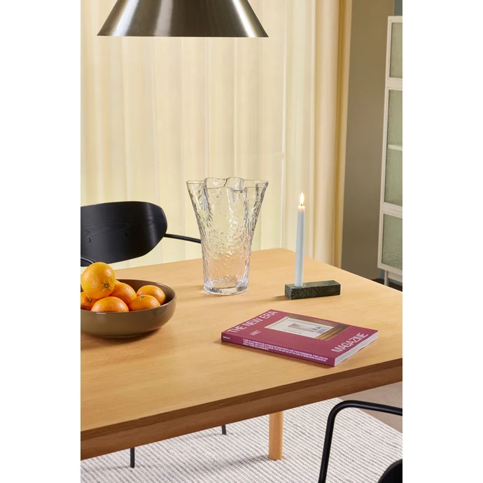 Skleněná váza Ruffle Clear 30 cm
