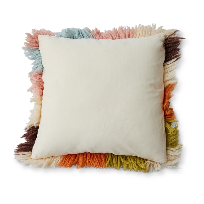 Dekorativní polštář Fluffy Striped 55 x 55 cm