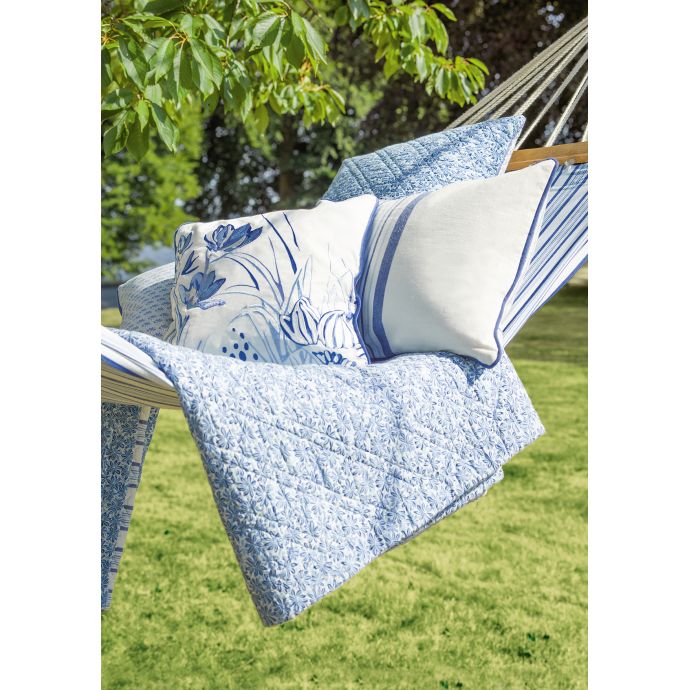 Prošívaný povlak na polštář Linea Blue 50x50cm