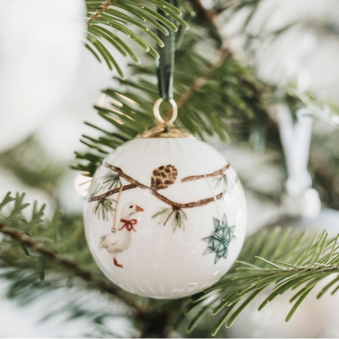 Keramická vánoční baňka Hammershøi Christmas