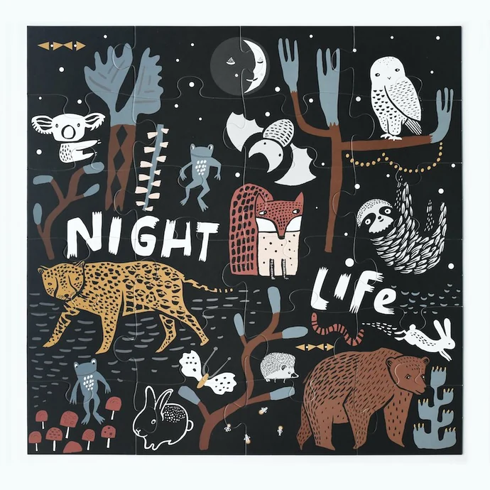 Dětské puzzle Night Life - 24 dílků