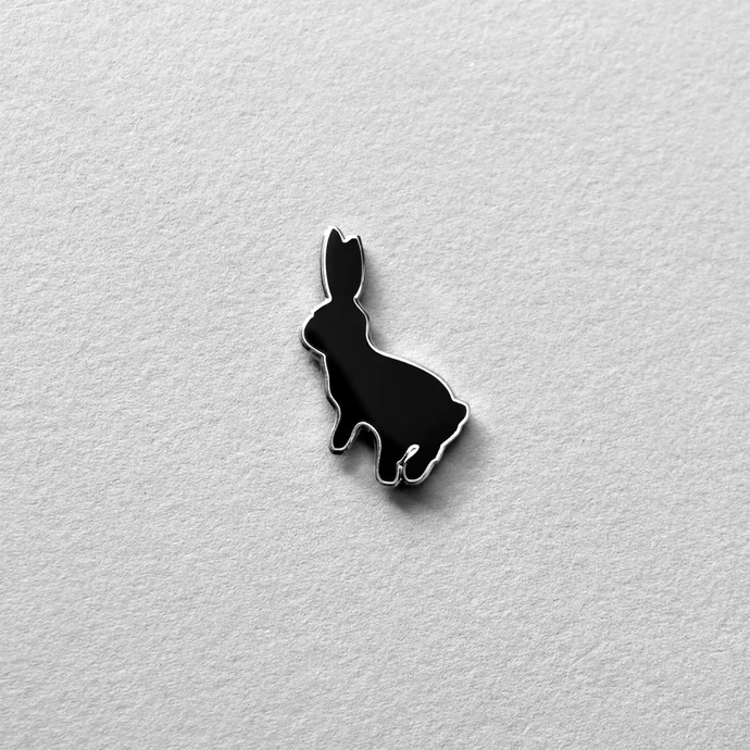Kovový odznak s králíkem Bouncing Rabbit