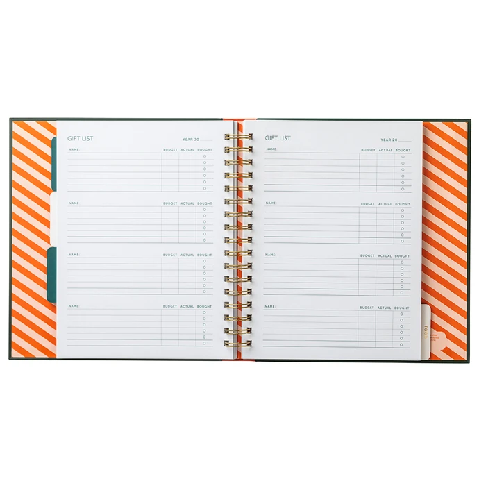 Vánoční plánovač Christmas Planner Green