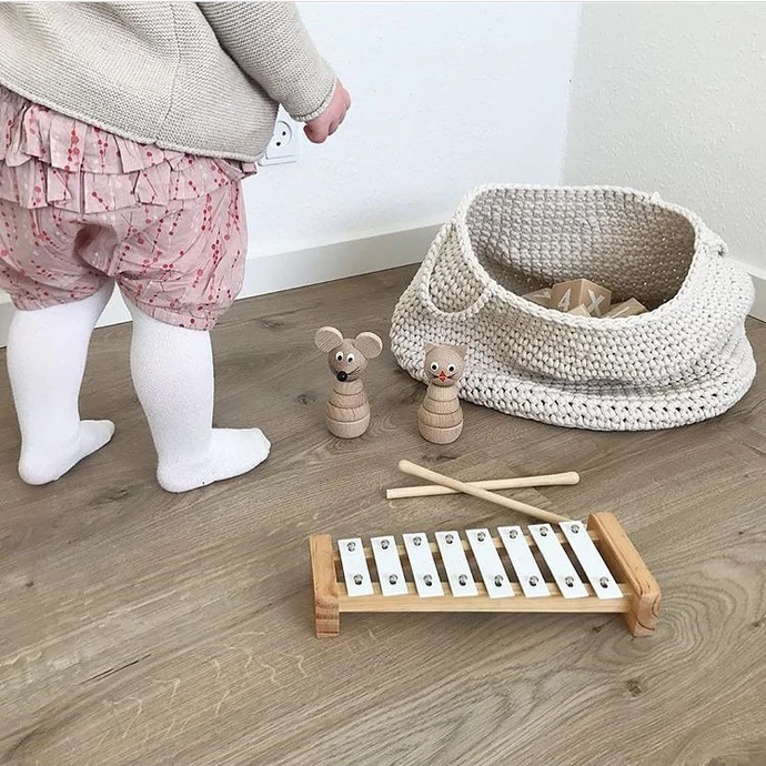 Dřevěný xylofon pro děti