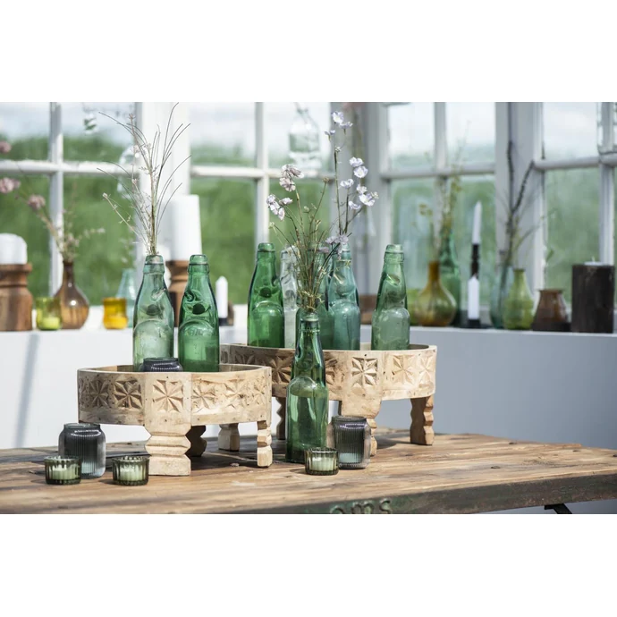 Skleněný svícínek Moss Green