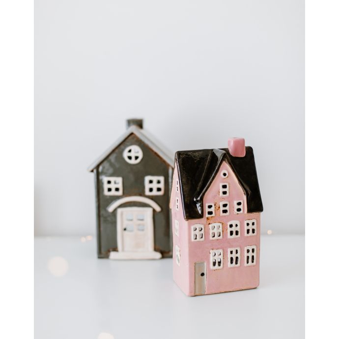 Keramický svícen Nyhavn Pink