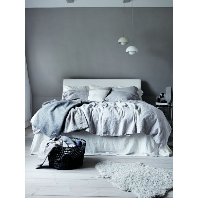 Přírodní lněné povlečení Light Grey