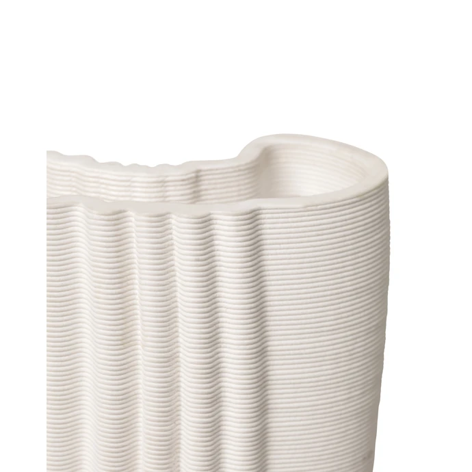 Kameninová váza Moire Off-white 30 cm