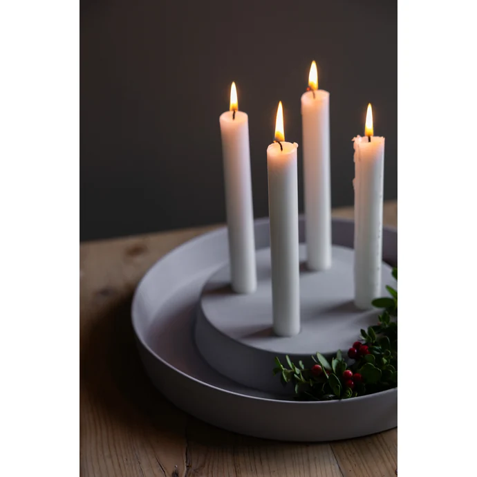 Adventní svícen Valltorp Grey ⌀ 30 cm