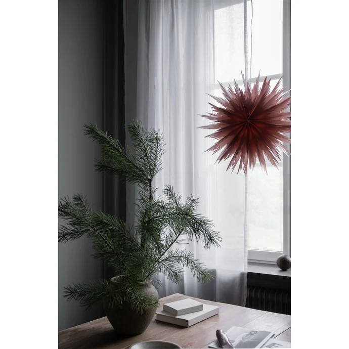 Závěsná svítící hvězda Liz Red Ochre 50 cm
