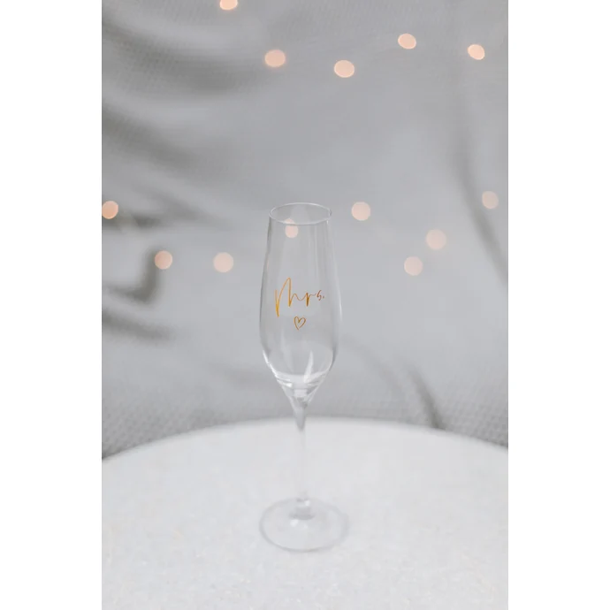 Sklenice na sekt Mr. a Mrs. – set 2 ks
