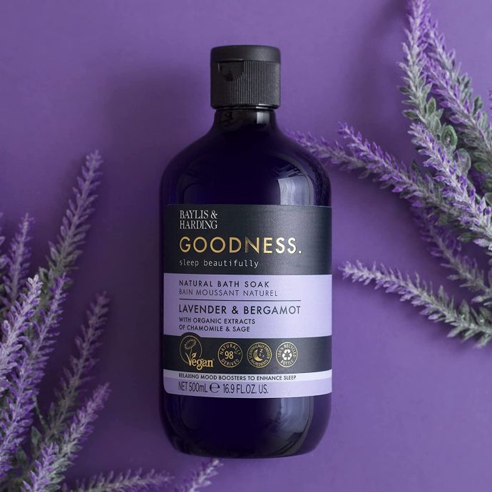 Přírodní pěna do koupele Goodness. Lavender and Bergamot 500 ml