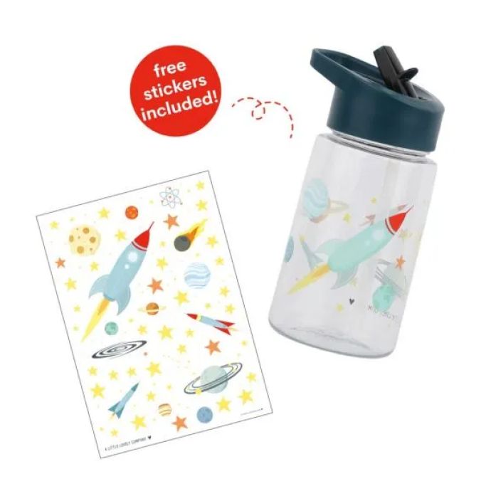 Dětská lahev Space 450ml + samolepky