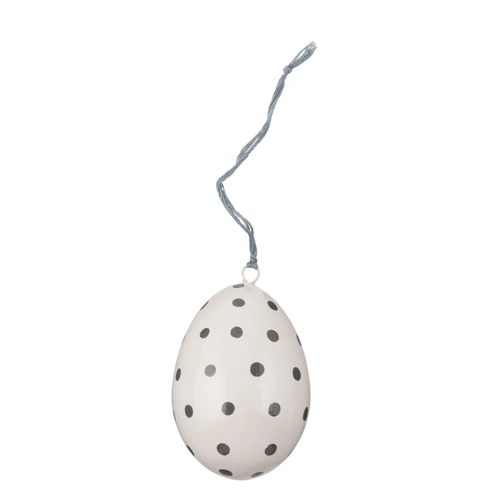 Dekorativní vajíčko Grey dots 5cm