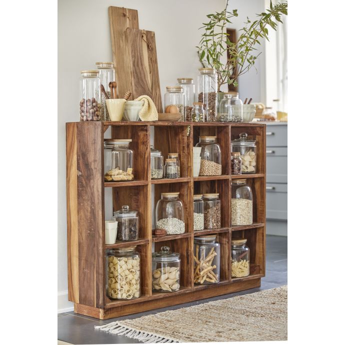 Skleněná dóza s víkem Bamboo 1l