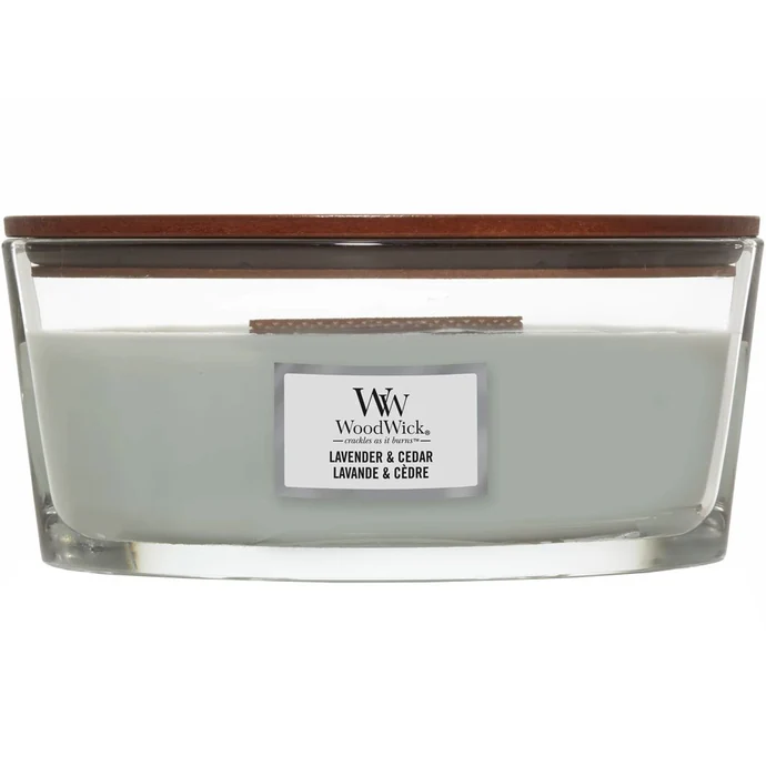 Vonná svíčka WoodWick - Lavender and Cedar 454 g