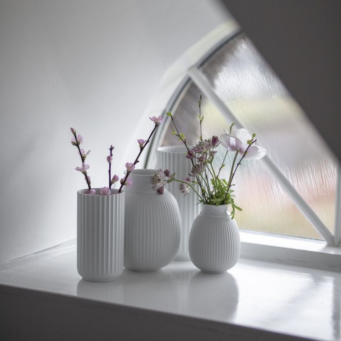 Porcelánová váza Vase White 12 cm