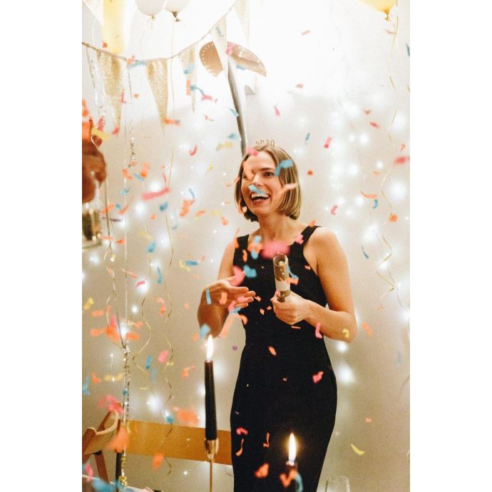 Vystřelovací konfety Luxe Gold Confetti Cannon