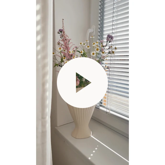 Designová váza Fountain Off White