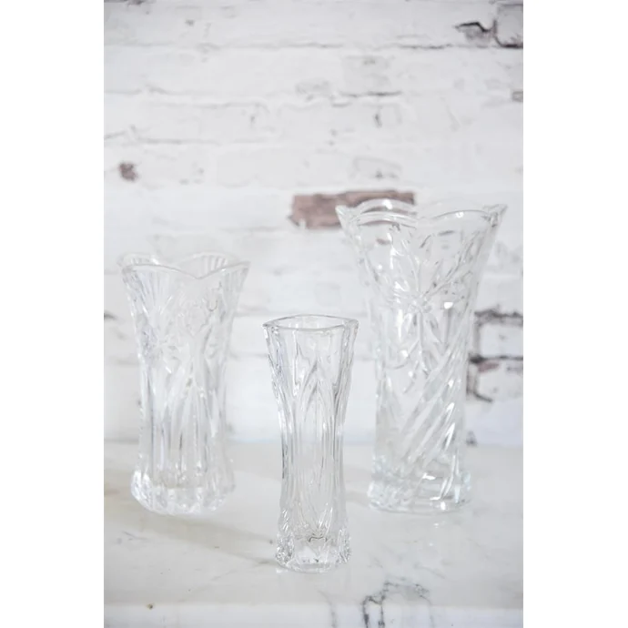 Skleněná váza Clear Glass 20 cm