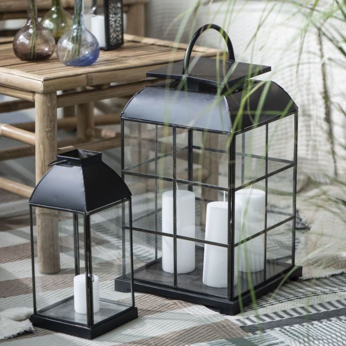 Velká lucerna na svíčku Peter Black 41 cm