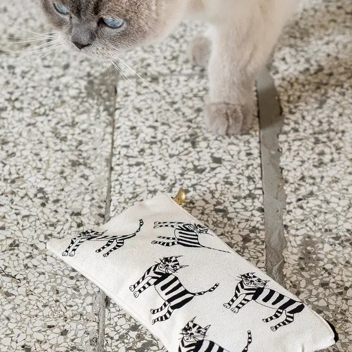 Textilní pouzdro na psací potřeby Cat