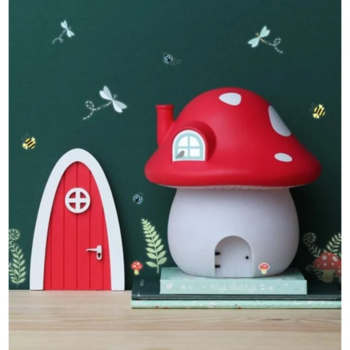 Dřevěná dvířka pro víly + samolepky Fairy door