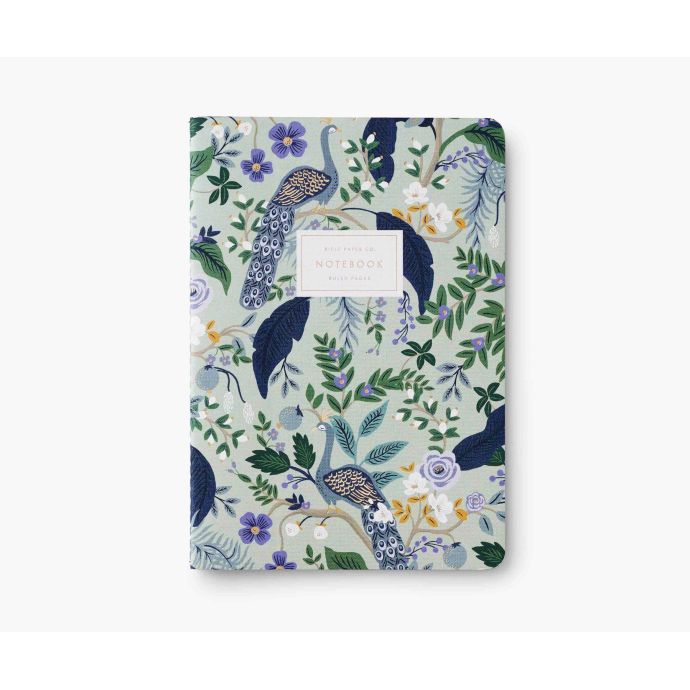 Linkovaný set notesů Peacock - 3 ks