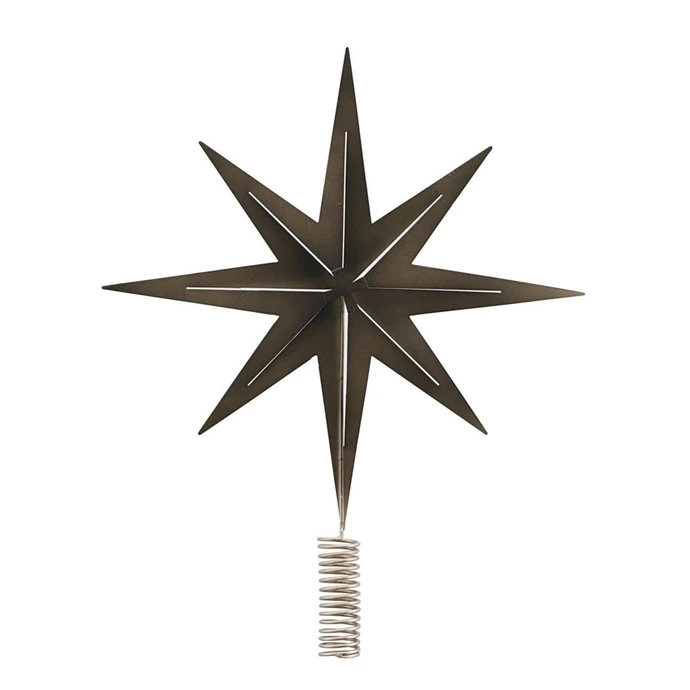 Vánoční hvězda na stromeček Gunmetal 31 cm