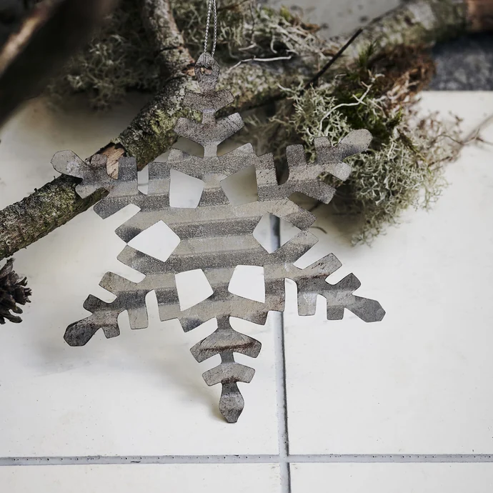 Vánoční ozdoba Silver Snowflake 11,7 cm