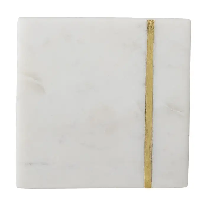 Mramorové podtácky White Marble - set 4 ks